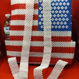 Custom made bead bag for African queen