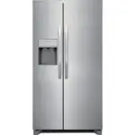 Side by Side Stainless refrigerator with ice dispenser