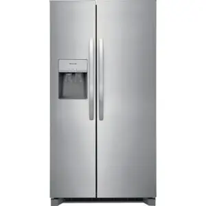 Side by Side Stainless refrigerator with ice dispenser